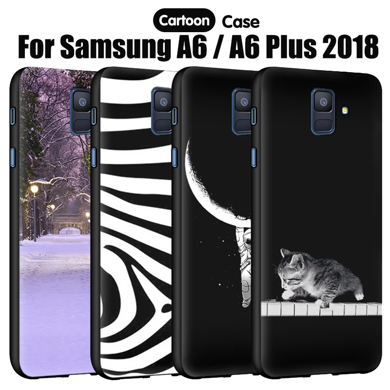 EiiMoo чехол для телефона Samsung Galaxy A6 2018 силиконовый мультяшный мягкий Tpu A 6 Plus
