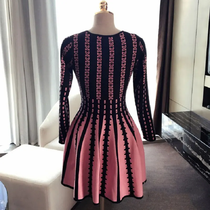 Женское облегающее эластичное платье Brieuces трикотажное цельное с длинными