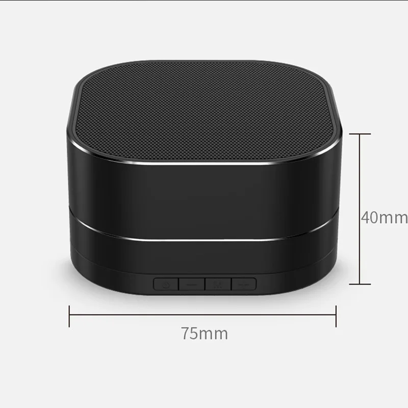 Bluleki металлический беспроводной Bluetooth динамик портативный мини размер сильный