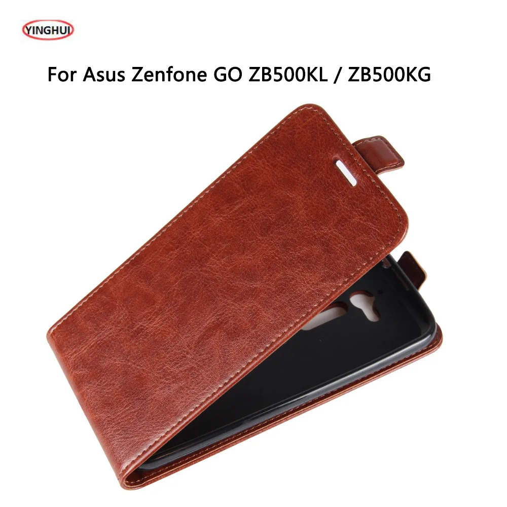 YINGHUI для Asus ZenFone Go ZB500KL чехол 5 0 кошелек Обложка на заднюю панель из искусственной
