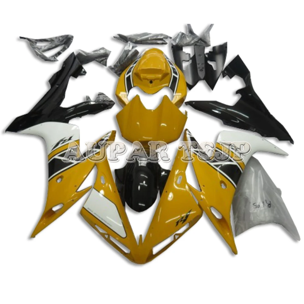 

Sportbike Yellow White Body Frames Fit For Yamaha YZF1000 R1 2004 2005 2006 04 - 06 Motorcycle ABS Injection Cowlings New
