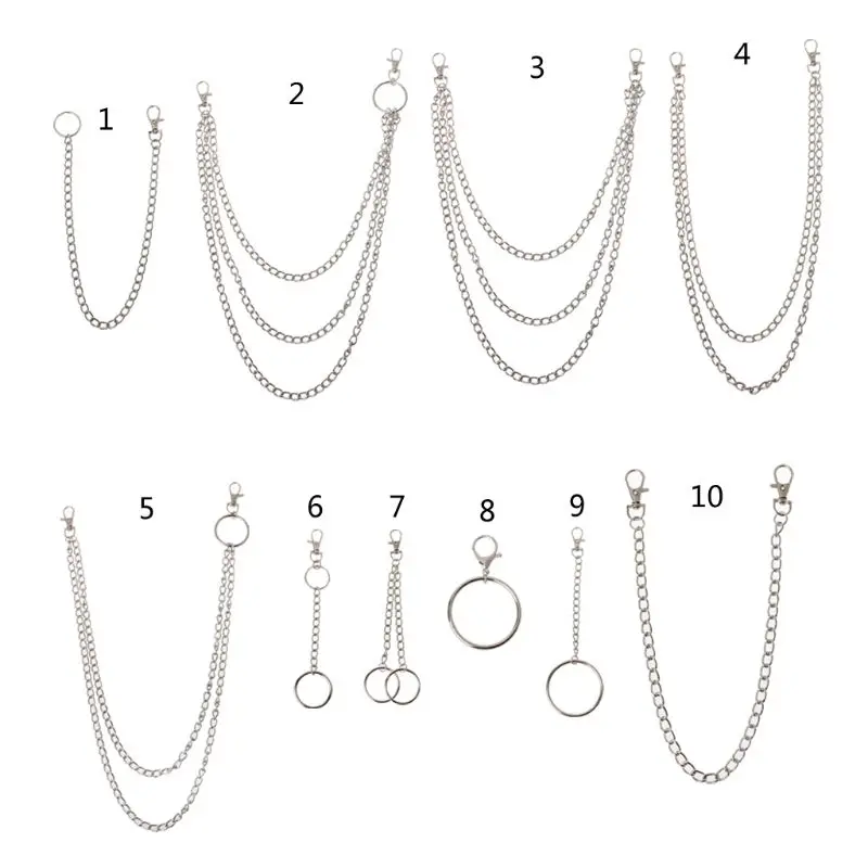 Крепкий поводок Байкер водитель грузовика брелок жан кошелек цепь панк хип хоп