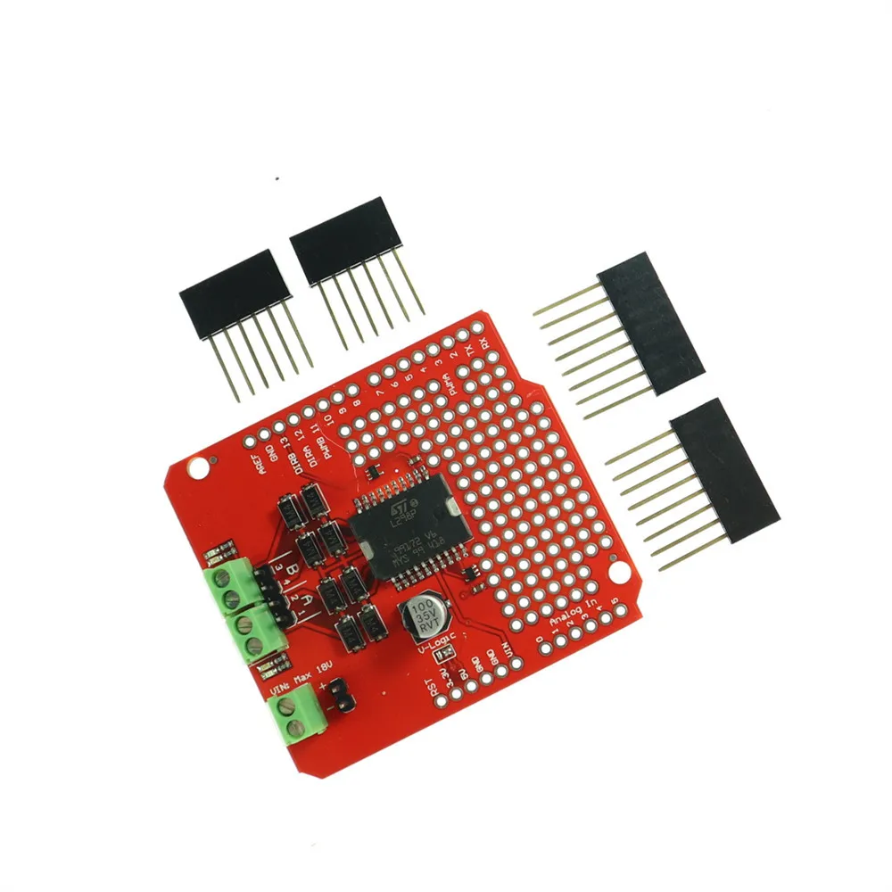 Плата драйвера KJ381 L298P для arduino uno | Электроника