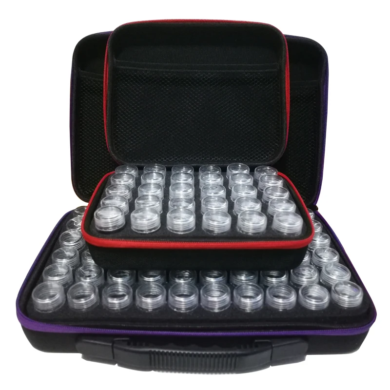 60 бутылочки алмазов картина коробка Инструмент Контейнер Для Хранения Чехол