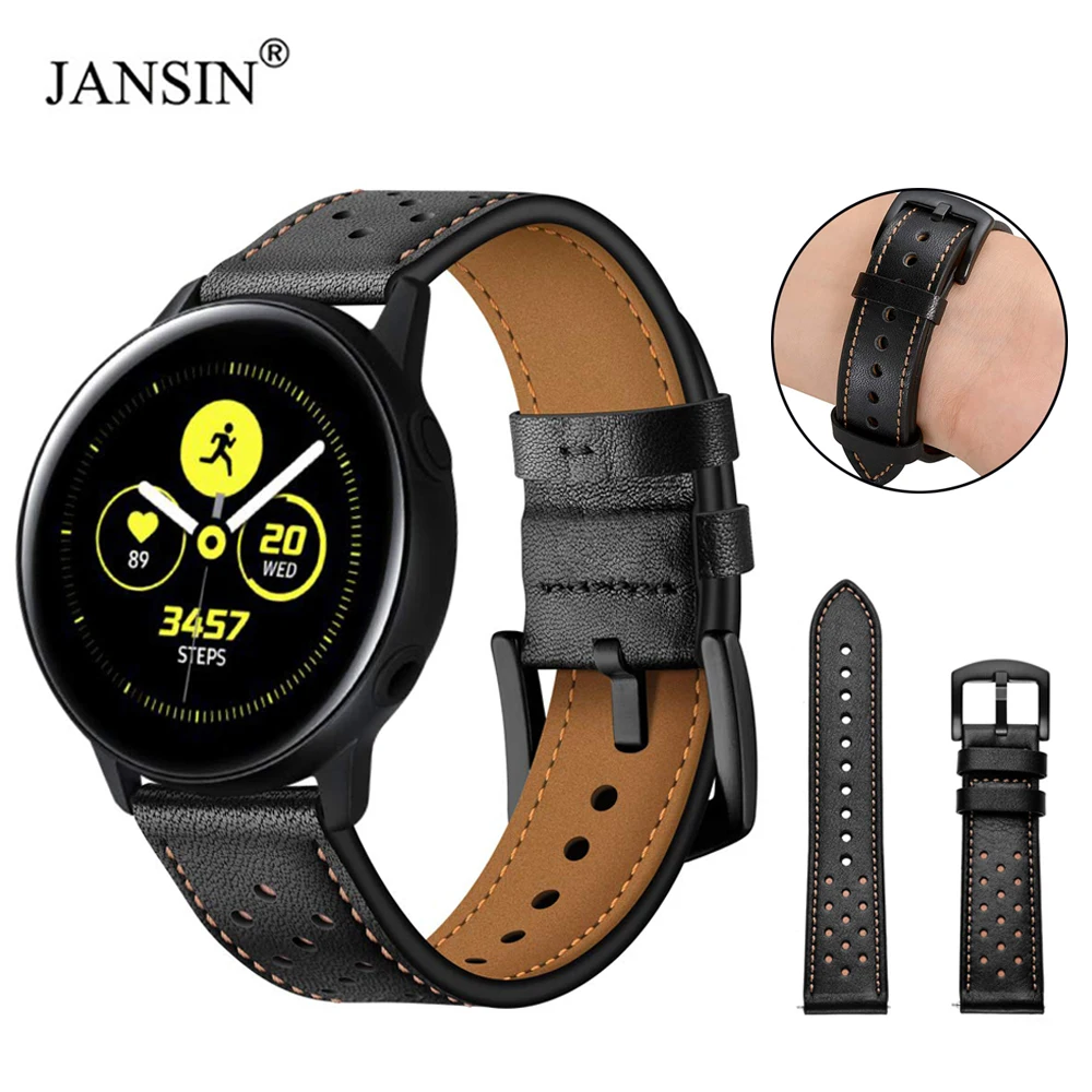 Ремешок для часов из натуральной кожи Samsung Galaxy Active/Galaxy Watch 42 мм спортивный ремешок