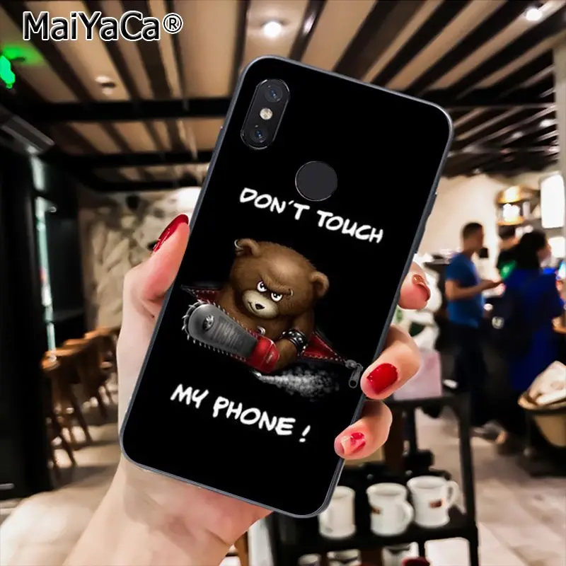 MaiYaCa не надписью «Don't Touch My Phone»(не трогай мой чехол для телефона для Xiaomi Redmi8 4X 6A S2 7A 5A Redmi 5 5Plus Note5 7 Note8pro