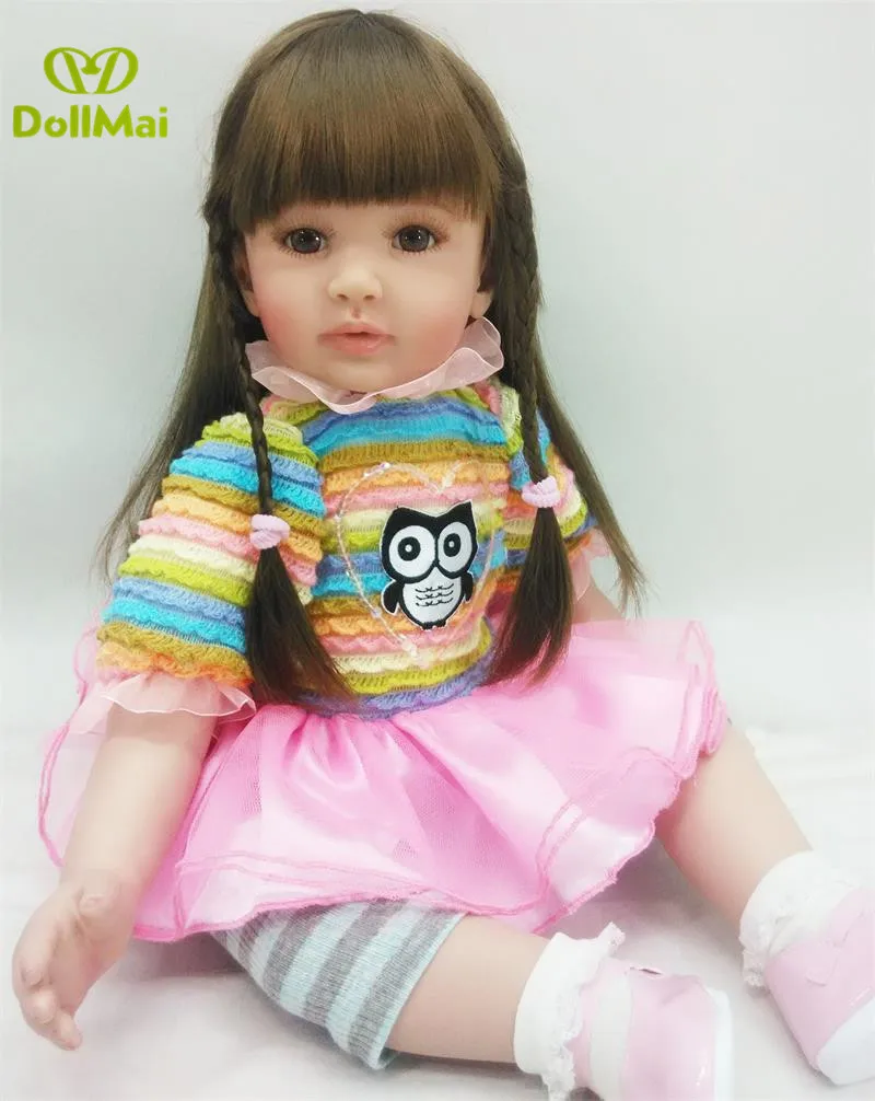 24 &quot58 см Горячая Ручная работа Adora Reborn Baby Girl menina продажа силиконовая Реалистичная