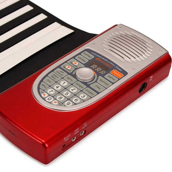 Портативные 61 клавиши MIDI электронные свернутые пианино гибкие мягкие