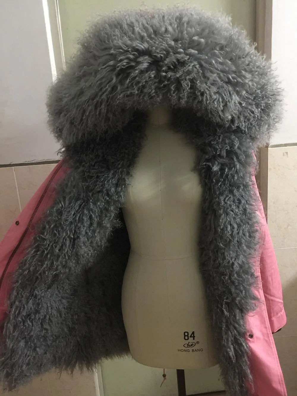 Новинка, парка, зимняя куртка для женщин, пальто, настоящая монгольская овечья шерсть, подкладка, меховой воротник, капюшон, длинная толстая верхняя одежда, парки, повседневная одежда