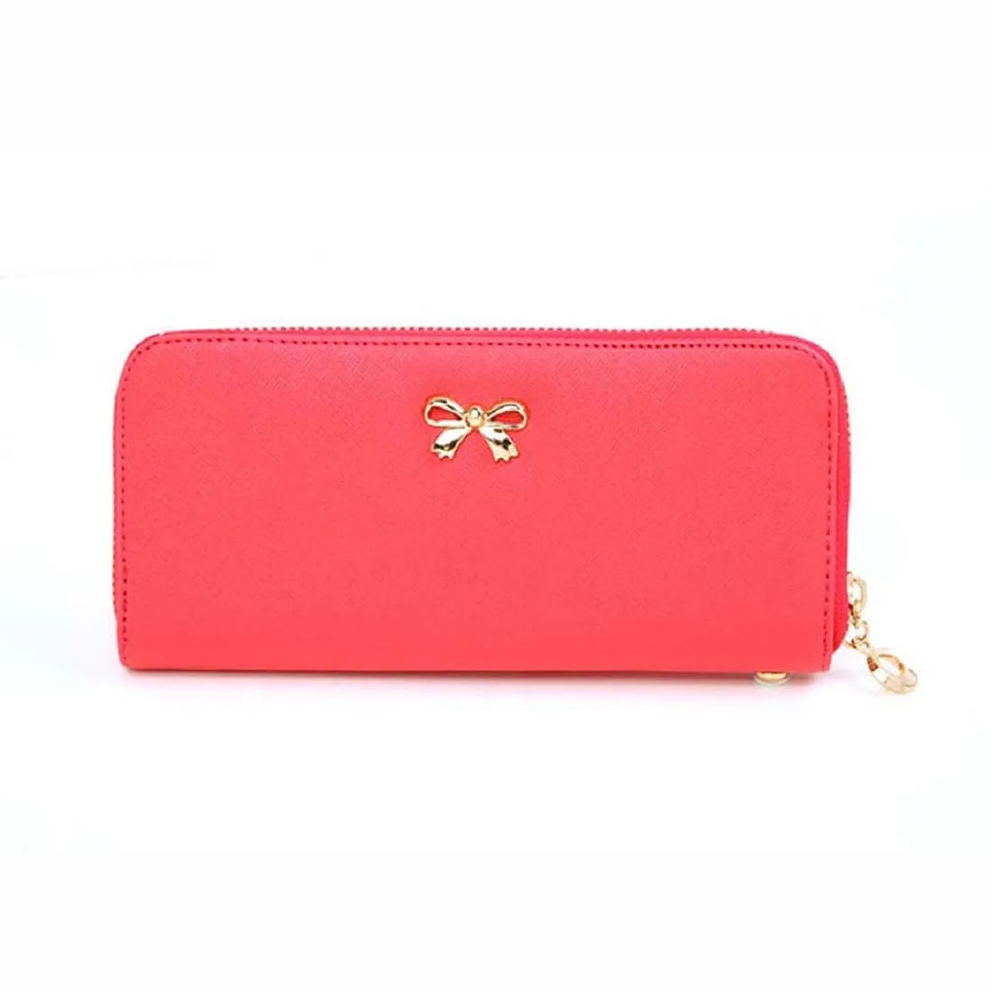 Модный корейский милый кошелек с бантом однотонный удобный для женщин|wallets for women|f