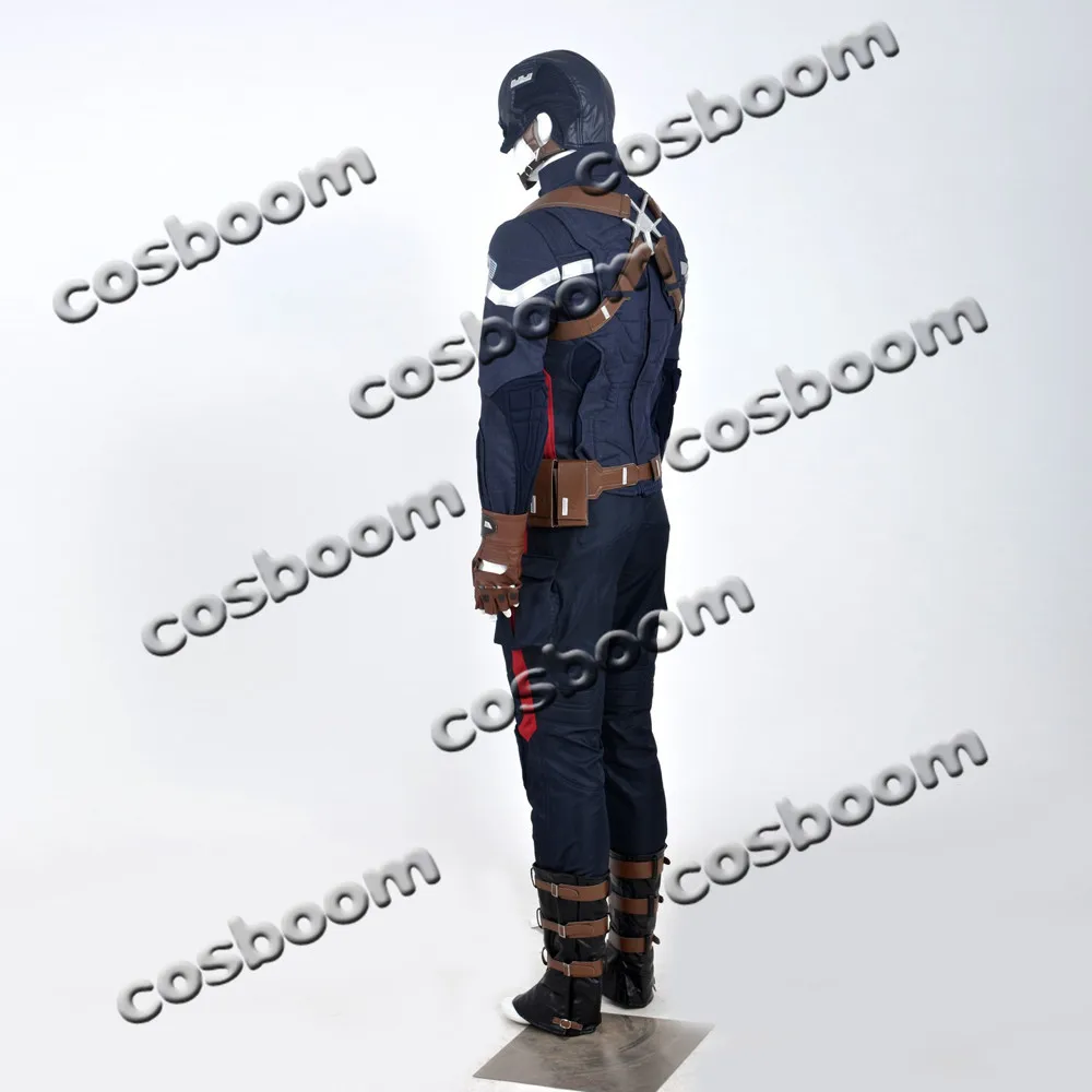 COSBOOM Капитан Америка 2 зимний солдат Стив костюм Роджерс Хэллоуин Карнавал
