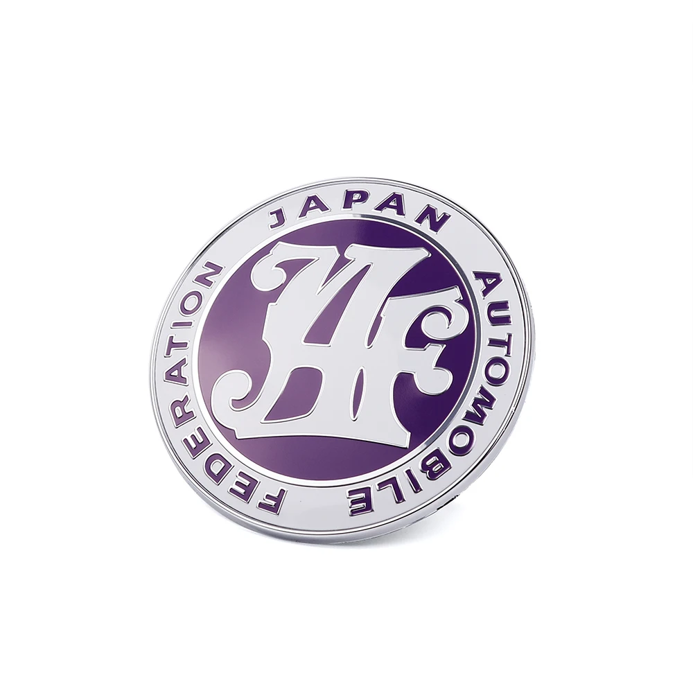 Purple Автомобильные аксессуары jdm JAF Передняя решетка Знак Универсальный Япония автомобильная федерация значок, стикер, эмблема наклейка - Название цвета: Purple