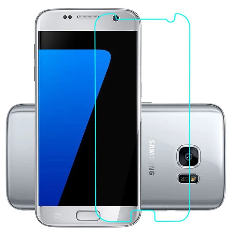 Тонкая закаленная Защитная стеклянная пленка для экрана Samsung Galaxy S7 G9300 прозрачная