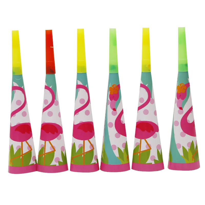 Flamingos Party Tableware Disposable Paper Cups Plate Strwas Wedding Birthday Decoration Kids Baby Shower Supplies | Дом и сад