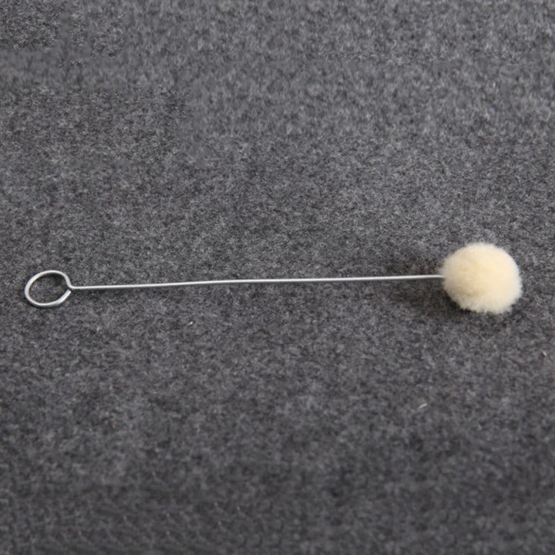 10 шт. шерсть Daubers Assisted dying Wools шариковая Щетка Металлическая Ручка DIY Кожа ремесло инструмент Аксессуары - Цвет: 10pcs