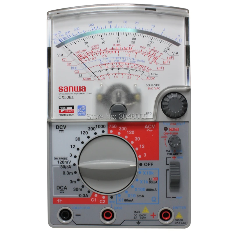 Аналоговый мультиметр sanwa CX506a, многофункциональный/мультидиапазонный мультиметр, конденсатор и функция проверки транзисторов