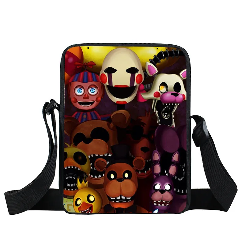 XKB FLD6 Five Nights at Freddy сумка через плечо FNAF сумка через плечо Five Nights at Freddys детская Подарочная мини-сумочка - Цвет: XKB FLD6