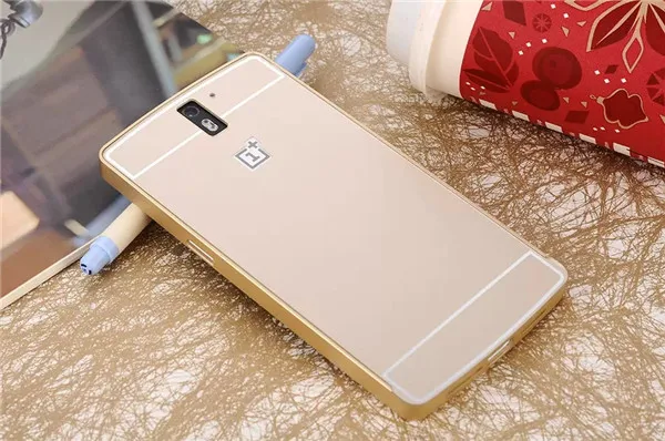 Etui Oneplus One Case Two Luxury Metal Aluminum Frame + PC Back Cover Phone Shell Cases Fundas 1+ Coque Capinha |