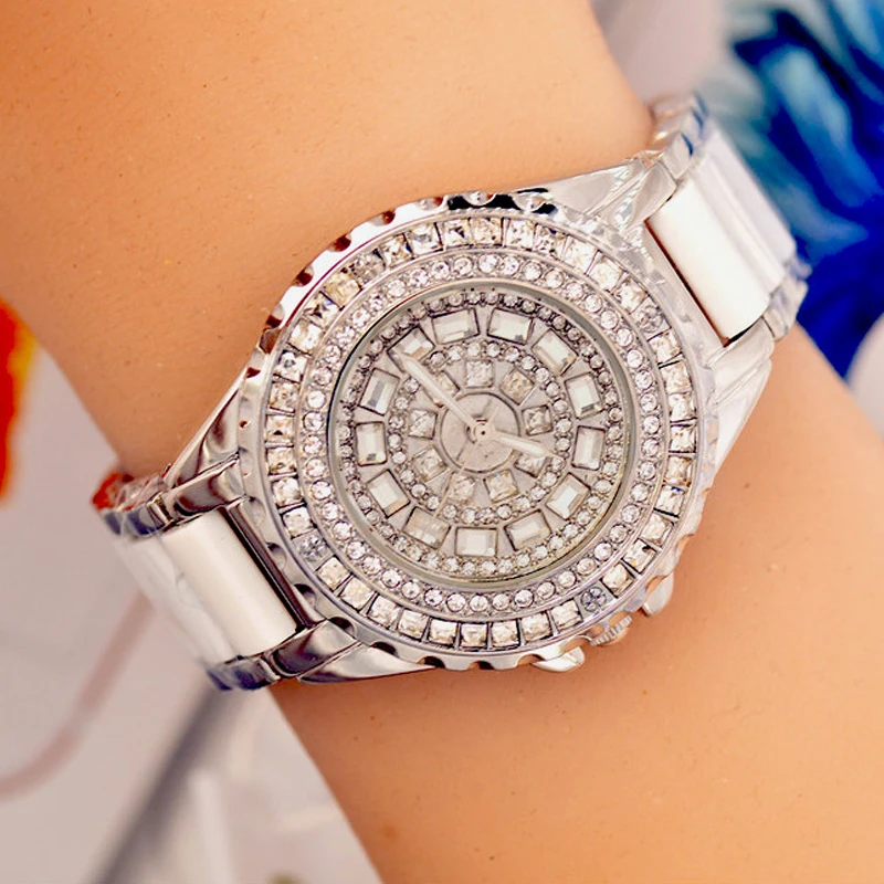 Керамическое платье женские часы reloj mujer кварцевые часы Роскошные розовое золото женские наручные часы женский браслет часы Relogio Feminino