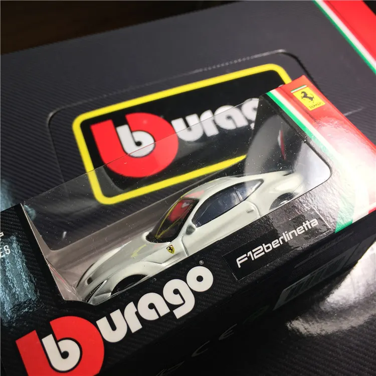 Burago 1: 64 1:43 литье под давлением автомобиля сплава мальчик ребенок автомобиль игрушки модель полный набор для ферраридала с оригинальной коробкой для детей подарок