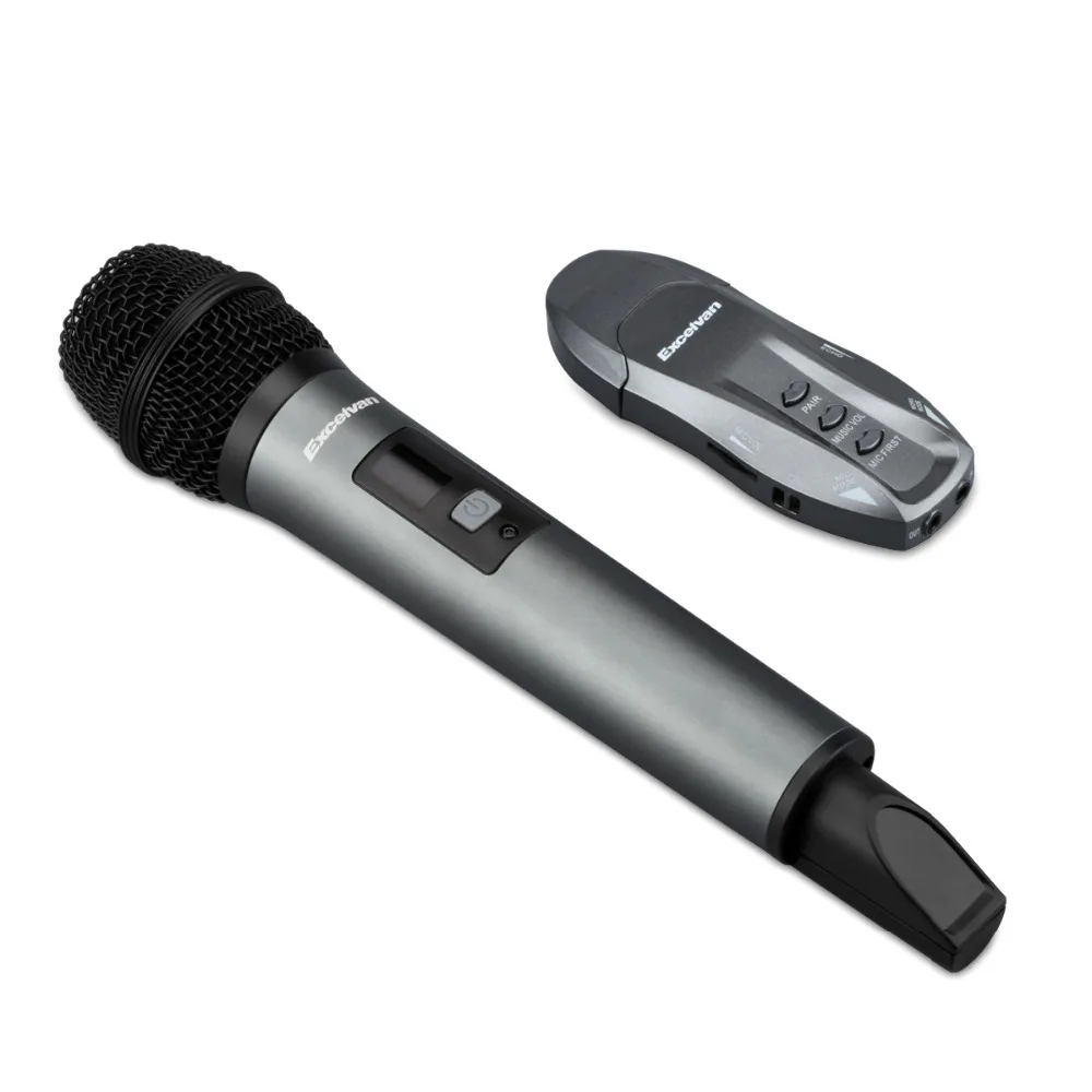 Excelvan K18V профессиональный Bluetooth беспроводной микрофон поддерживается зарядка