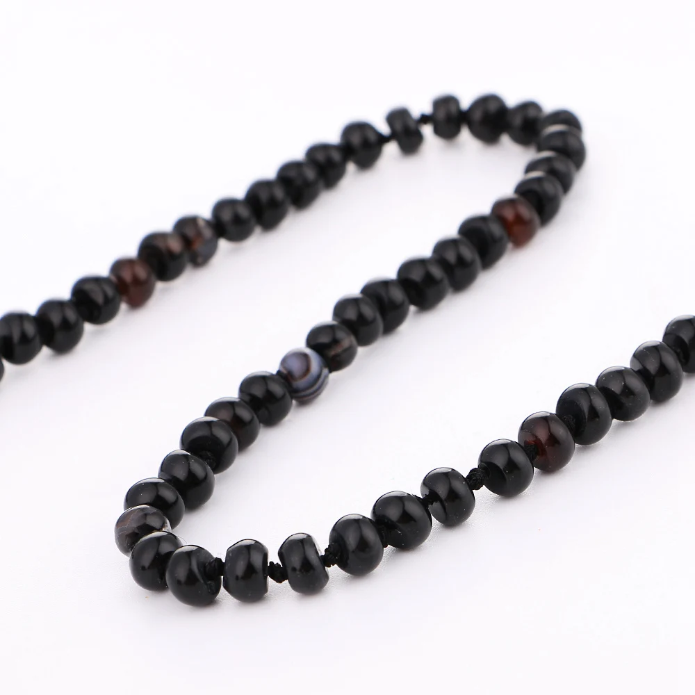 Yumten черный агат ожерелье мощность натуральный камень женщина высокого класса