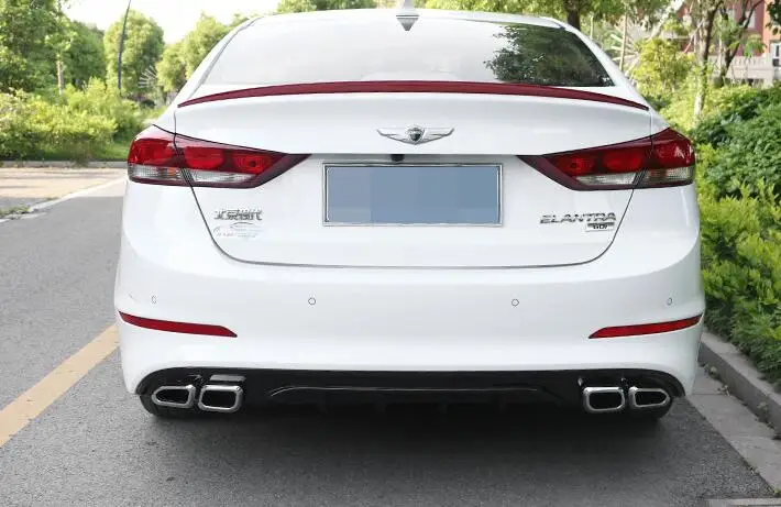 Для Jade Dynast Elantra задний ABS задний бампер диффузор защитные бамперы для 17 Elantra обвес бампер задний губы задний спойлер