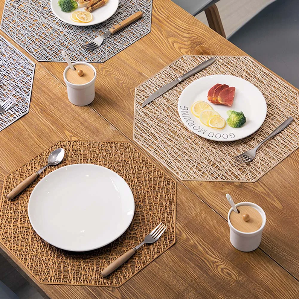 Столовые приборы GESEW из ПВХ восьмиугольные полые водонепроницаемые Нескользящие