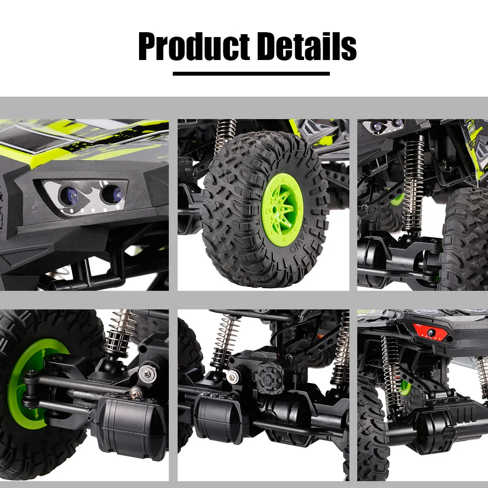 Оригинальные игрушки 10428 E 1/10 2 4G 4WD Электрический шлифованный гусеничный RTR