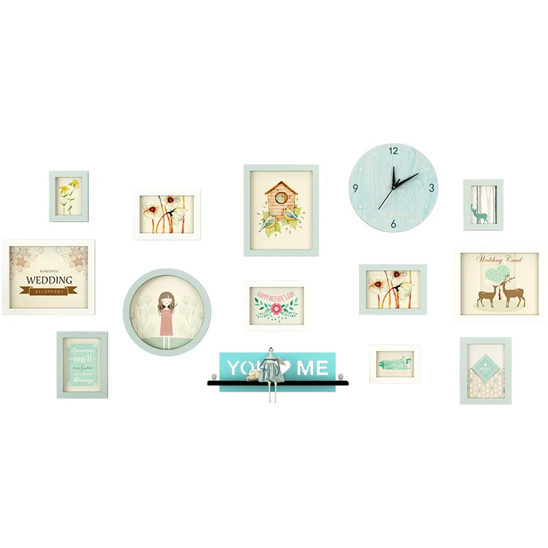 Quality Fresh Photo Frame Set Living Room Picture Wall Decoration Combination porta retrato moldura | Дом и сад