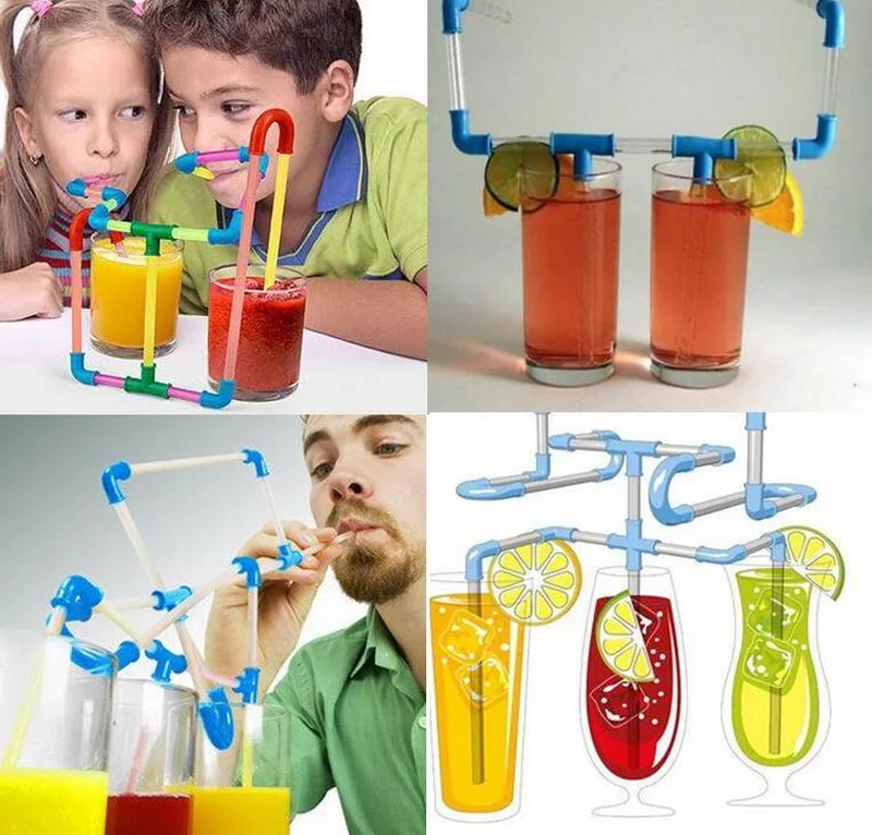 Креативные сумасшедшие соломинки оригинальные новые художественные питьевые