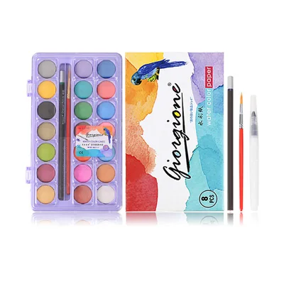 Cool color 21 цвет, одноцветная краска, теплый и холодный цвет, набор с кистью для воды, ручка, портативный пигмент для воды, для Фабер-Кастель, стиль - Цвет: Cool color
