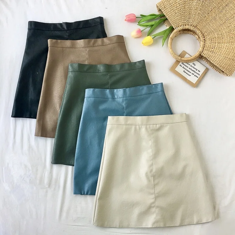 Новая модная юбка с высокой талией Женская облегающая уличная мини-юбка из