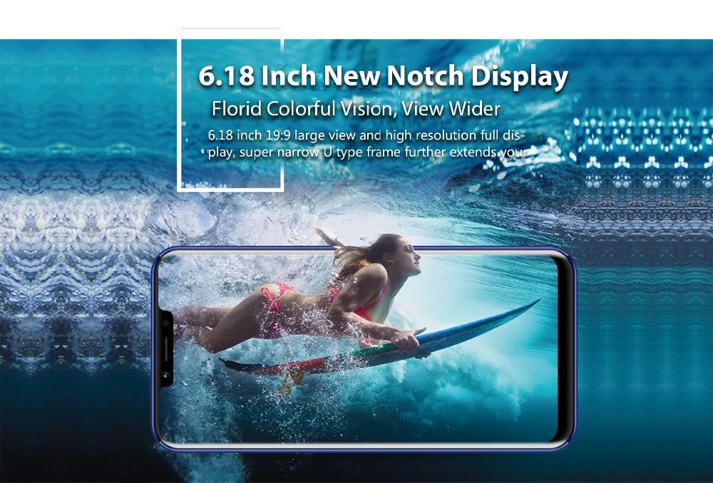 MEIIGOO S9 5000 мАч Fast Charge 6 18 &quot19:9 полный Экран Android 8 1 MT6750T Восьмиядерный 4G B 32 ГБ OTG 13.0MP