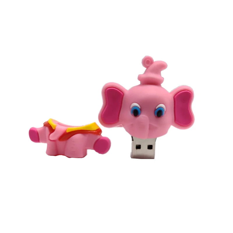 USB флеш накопитель милая ручка Слон 4 ГБ 8 16 32 64 ГБ|USB флэш-накопители| |