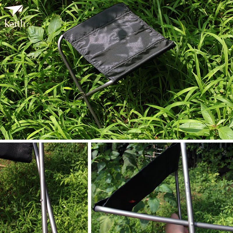 

Keith Outdoor Titanium Folding Chair Camping Fishing Hiking Picnic Portable Chair Only 247g Ti2501