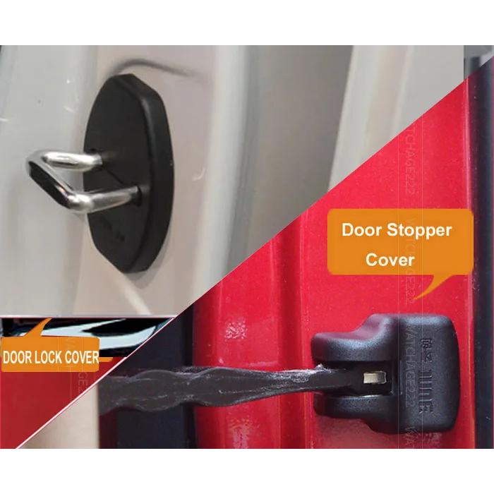 For Audi A1 A4 A5 A7 A8 Q3 Q5 Q7 TT Door Lock Cover + Arm Check Checker Buckle Stopper Arrester Catch Case Cap Hinge Accessories |