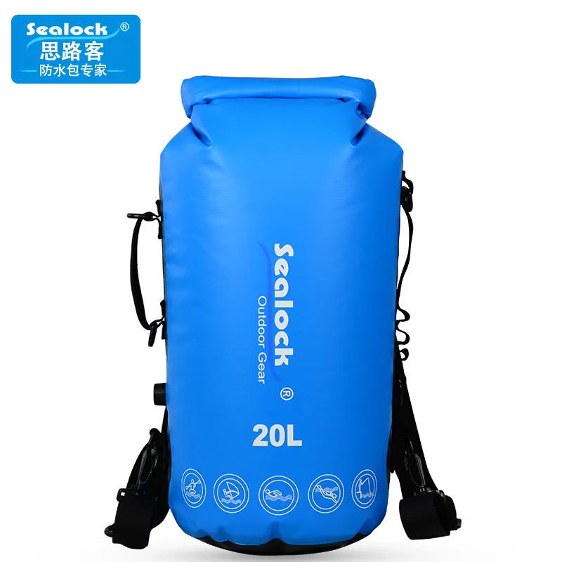Professional IPX7 Waterproof Large Capacity PVC Ocean Pack Can be life buoy Wading Bag Drifting Package river trecking handbag |
