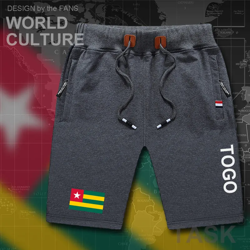 Того Togolese Togolaise мужские пляжные шорты с флагом для тренировок на молнии карманом