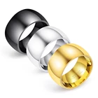 Мужские глянцевые 316L титановые стальные мужские кольца, которые носят гладкое кольцо для большого пальца anel anillos para los hombres