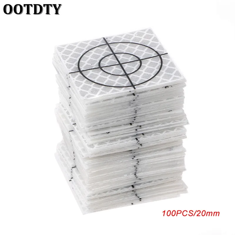 Светоотражающий лист OOTDTY 100 шт. отражающая Целевая лента общая станция 20/30/40/50/60 мм