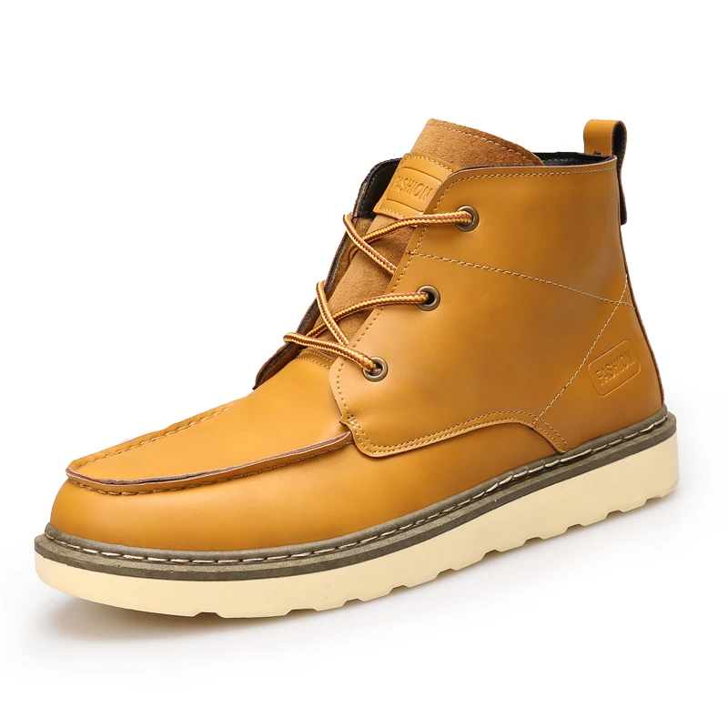 Мужские модные ботинки BEAND SERENE рабочие и защитные повседневные кожаные ботильоны