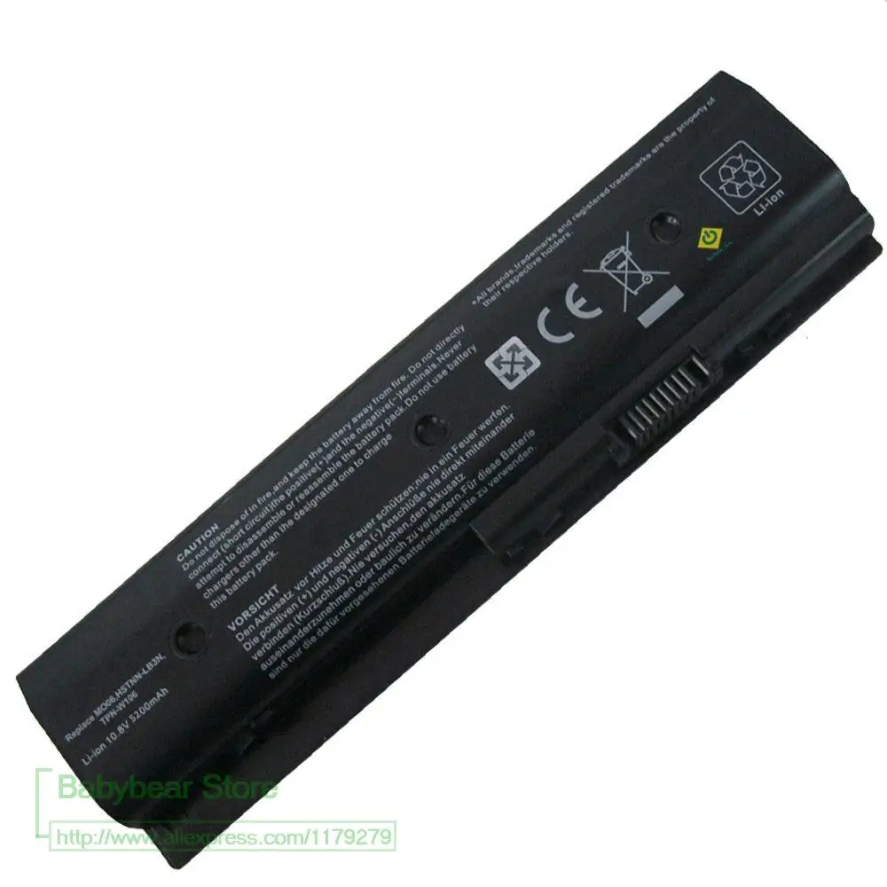 Аккумулятор 5200 мач для ноутбука HP Envy dv4 dv6 Pavilion dv7 m6 сменный аккумулятор vvy