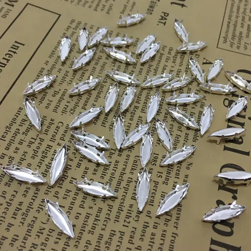 Позолоченный и серебряный металлический крючок 4x15 мм маркиза форма лодки