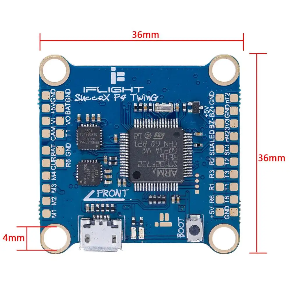 Контроллер полета iFlight 36*36 мм sucex F4 TwinG V2.1 2 6s STM32F405R6T6 с барометром для гоночных