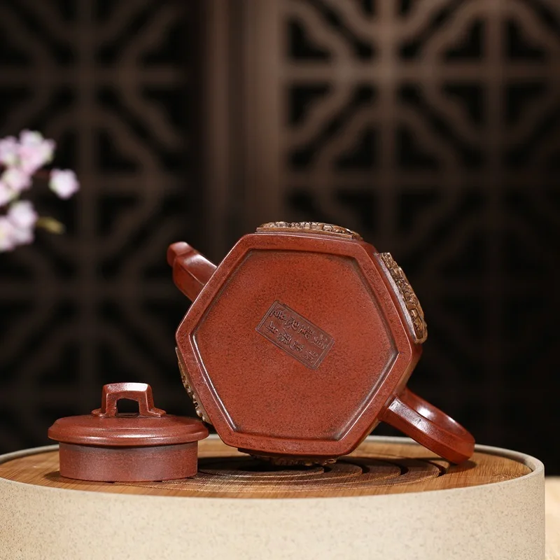 Горшок руда Шахта прозрачный цемент шестигранный горшок Ручная роспись