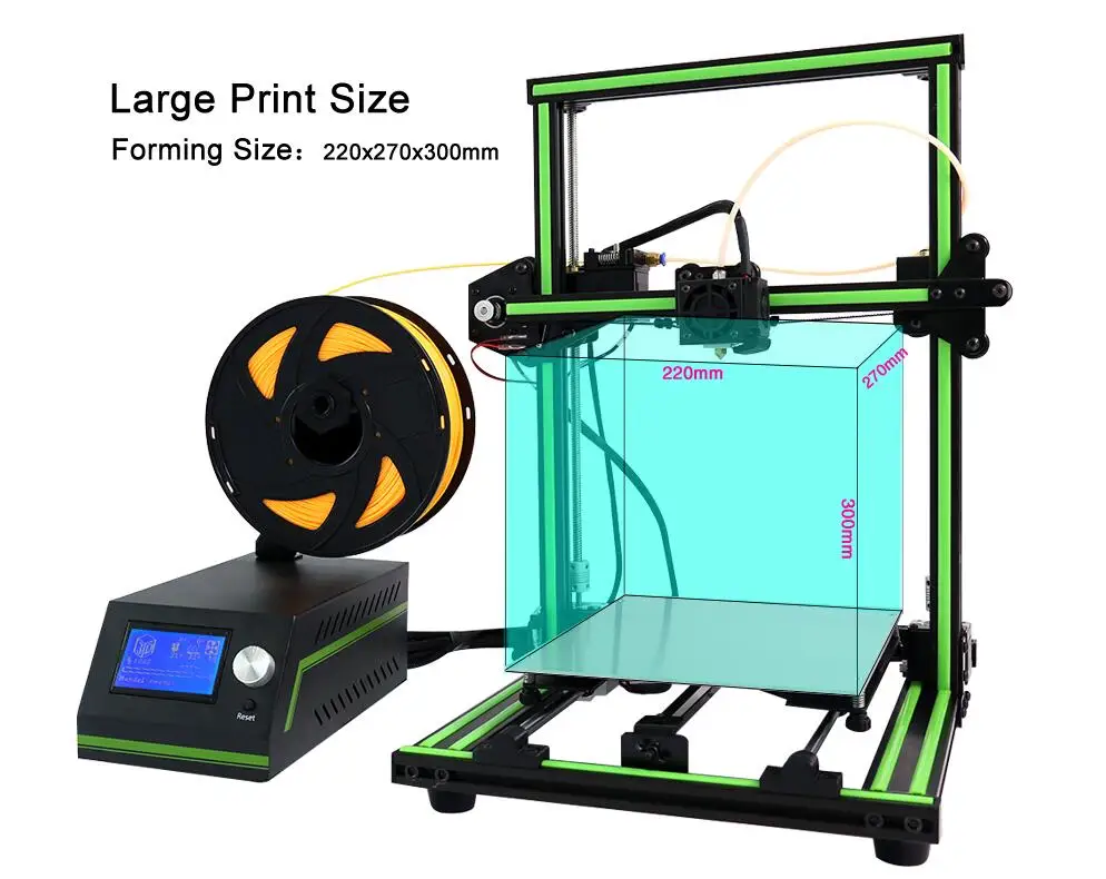 Anet E12 E10 ET4 Reprap i3 impressora 3d принтер DIY Imprimant 3d Принтер Комплект Большой размер печати с нитью SD карта 3d принтер