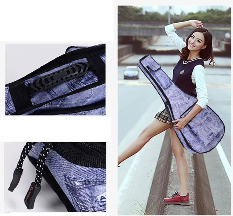 Гитара фолк Акустическая гитара посылка Толстая Водонепроницаемая камуфляжная