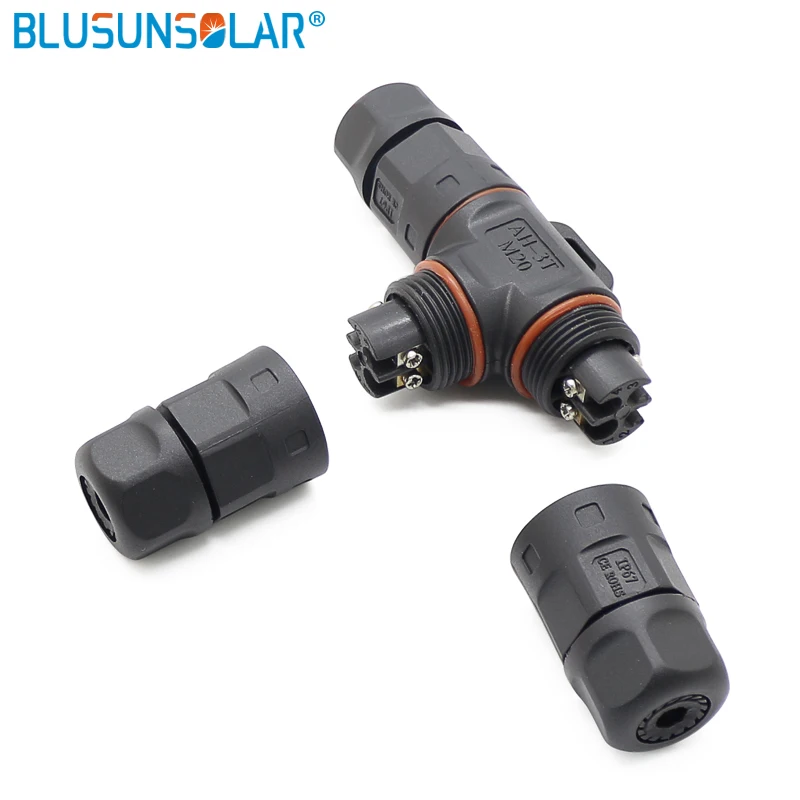 20 Sets M23 T Type Waterproof Connector Thread Solder Cable 2Pin 3Pin 4Pin OD 11mm-15mm | Обустройство дома
