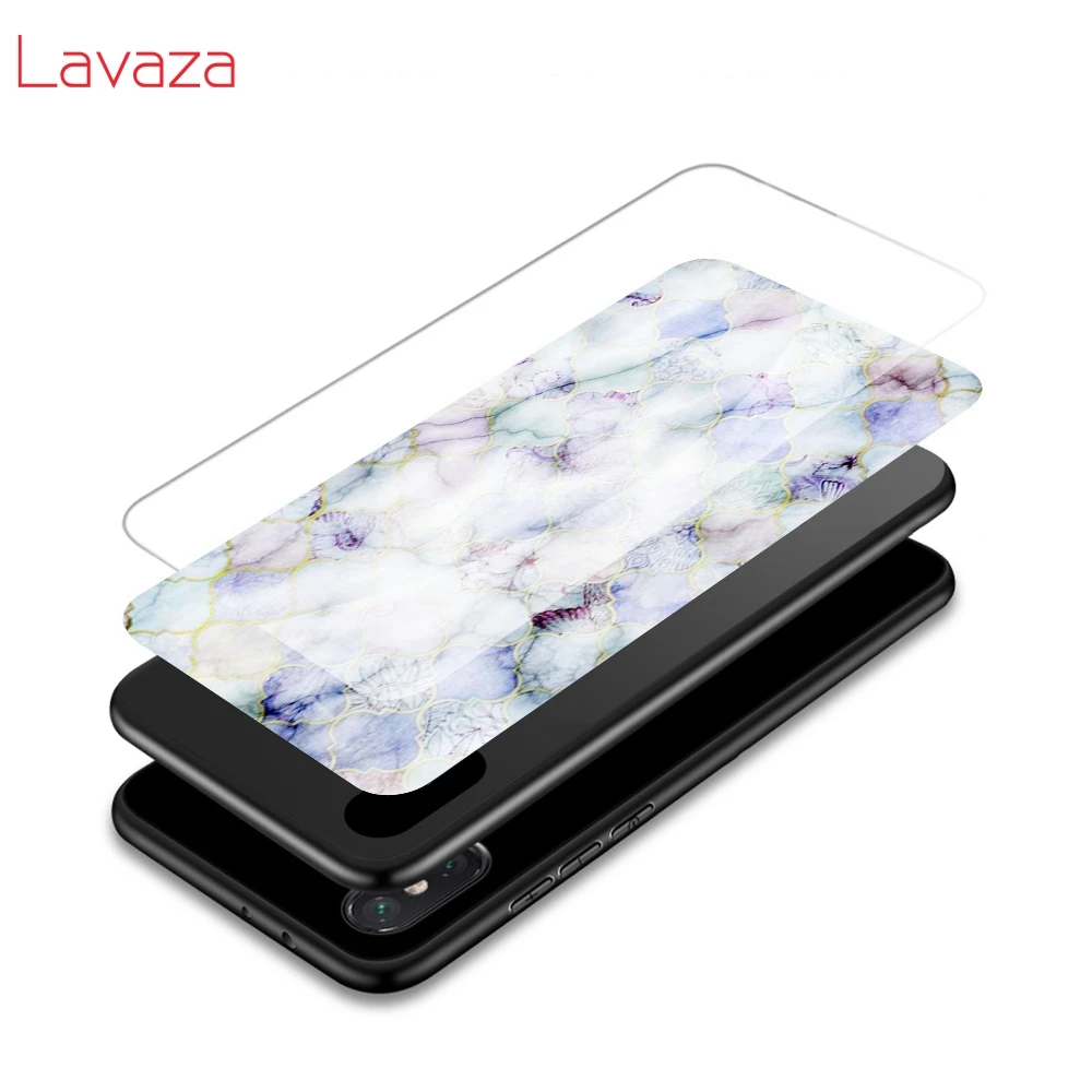 Lavaza гранит скраб камень закаленное стекло ТПУ чехол для iPhone 6 6S 7 8 Plus 5 5S SE XR X XS 11 Pro